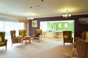 lounge at Cherrybrook Care Home in Bradford