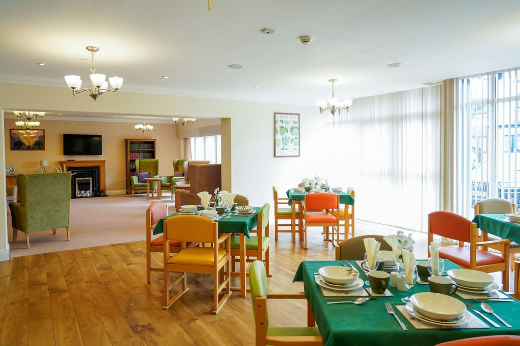 Dining at Cherrybrook Care Home in Bradford
